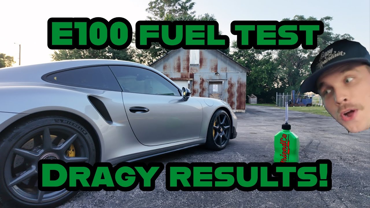 Porsche 911 Turbo S E100 Fuel Mix Test | Dragy 1/8th Mile Crazy Results!