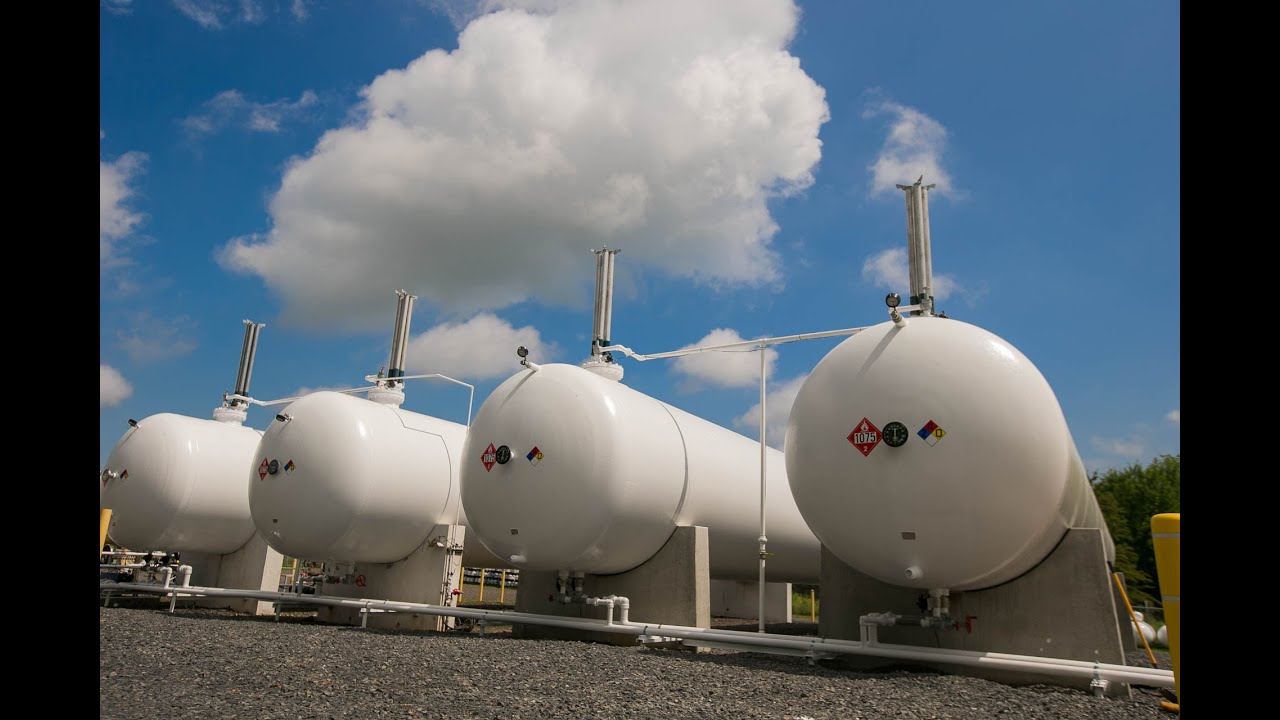 GasTec Bulk Propane Plant Installation  - 30,000 Gallon Propane Tanks
