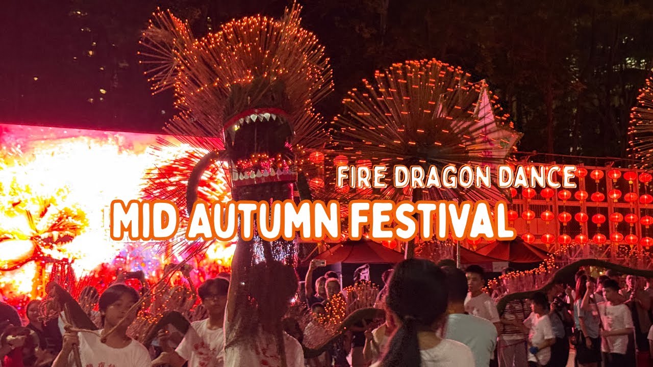 First time watching a fire dragon dance| Mid-Autumn Festival