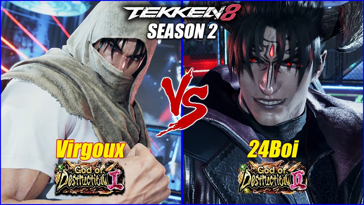 TEKKEN 8 • Jin (Virgoux) vs Devil Jin (24Boi) • Gameplay [ SEASON 2 ] Online Rank Match