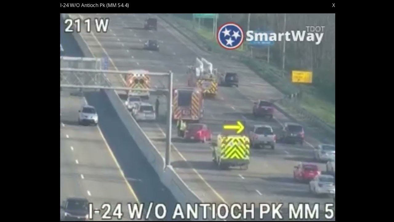 Nashville Crash on I-24 east bound near Harding Place