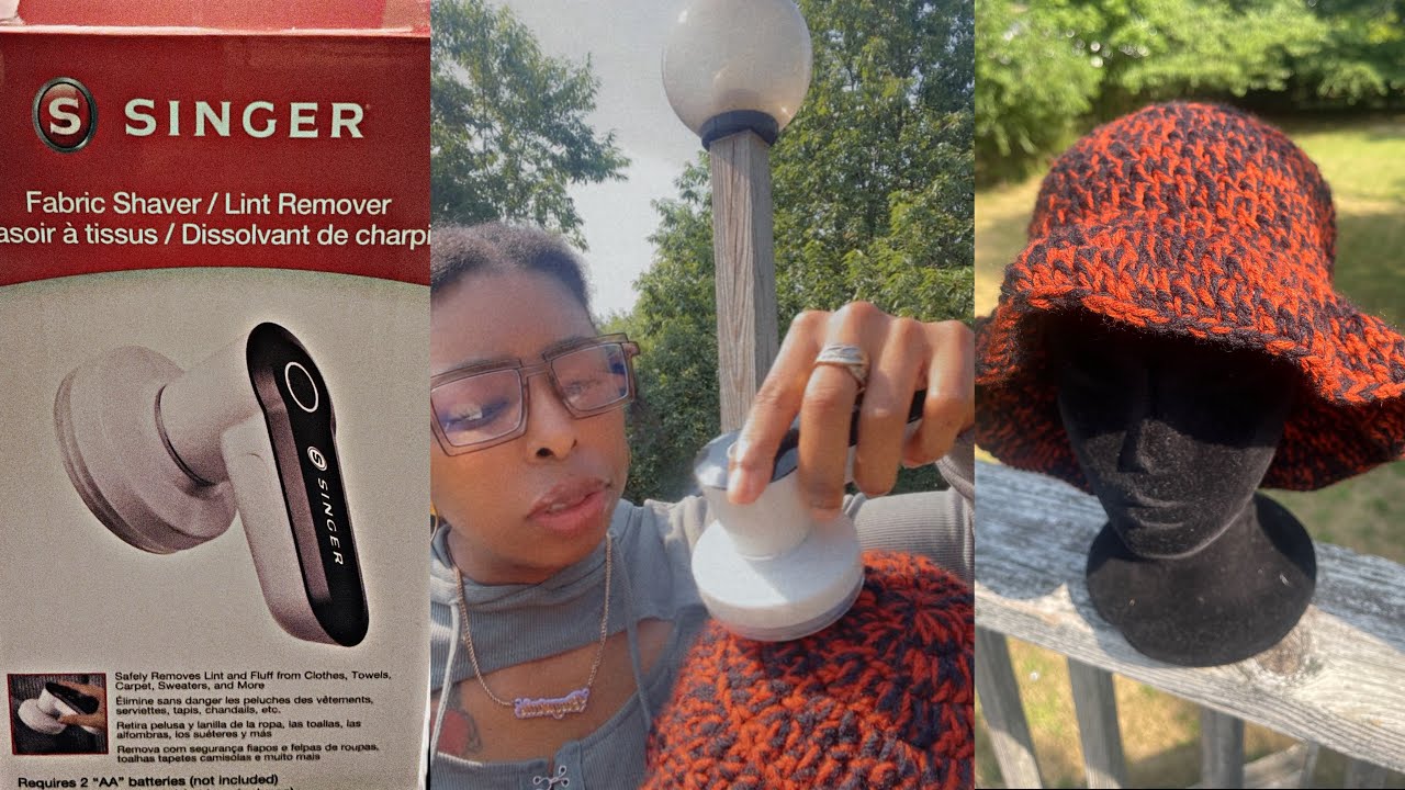 Singer Fabric Shaver and Lint Remover CROCHET REVIEW |Breyarnie #craftideas #hacks #diy