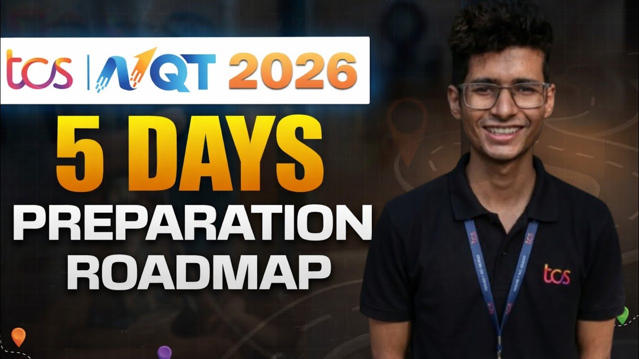 TCS NQT 2026  5Days Preparation Strategy | How to prepare for TCS NQT in 5 days.