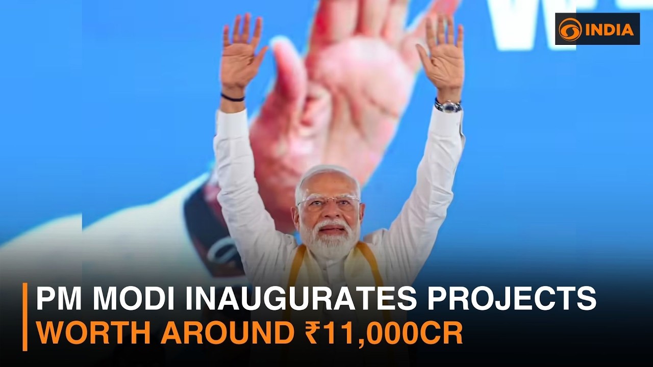 PM Modi inaugurates projects worth around ₹11,000cr | DD India
