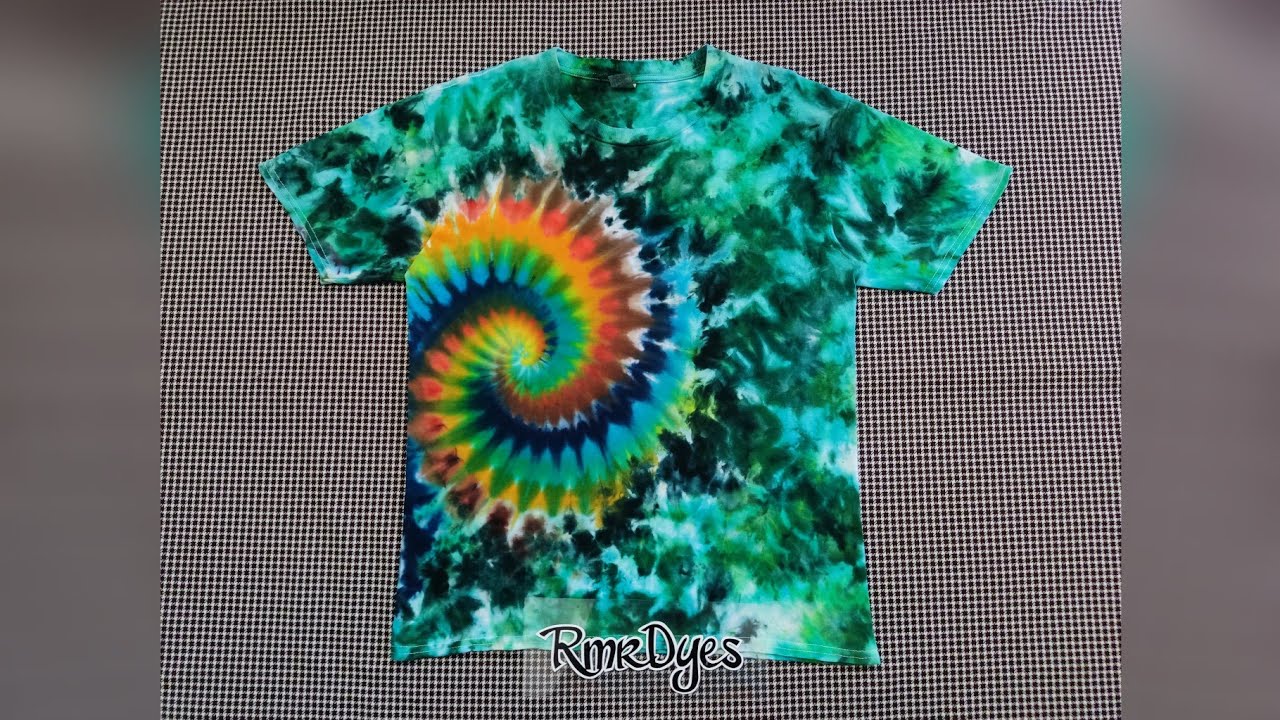 TIE DYE TUTORIAL: Side Spiral x Scrunched Ice Dyed.