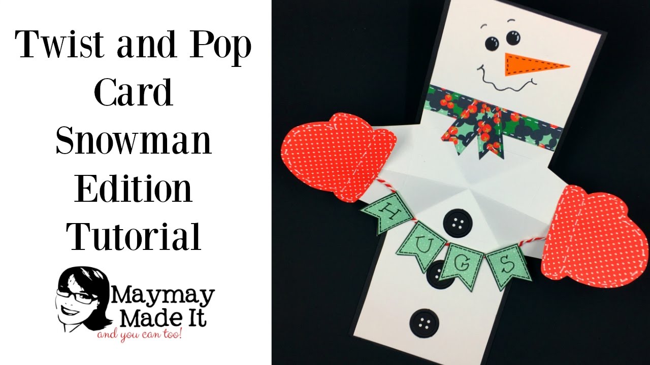 Twist and Pop Snowman Card