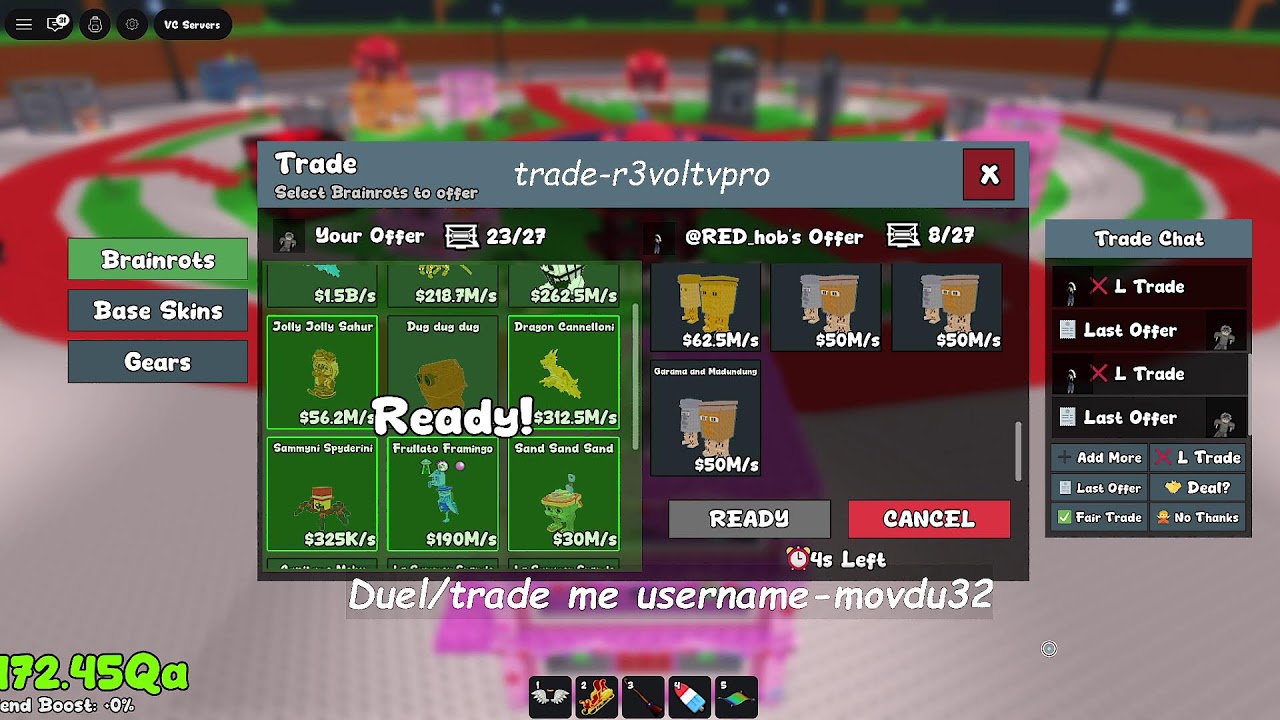 🔴 LIVE NOW: INSANE Trading & Duel in Steal a Brainrot 🤯🔥 | Roblox PvP