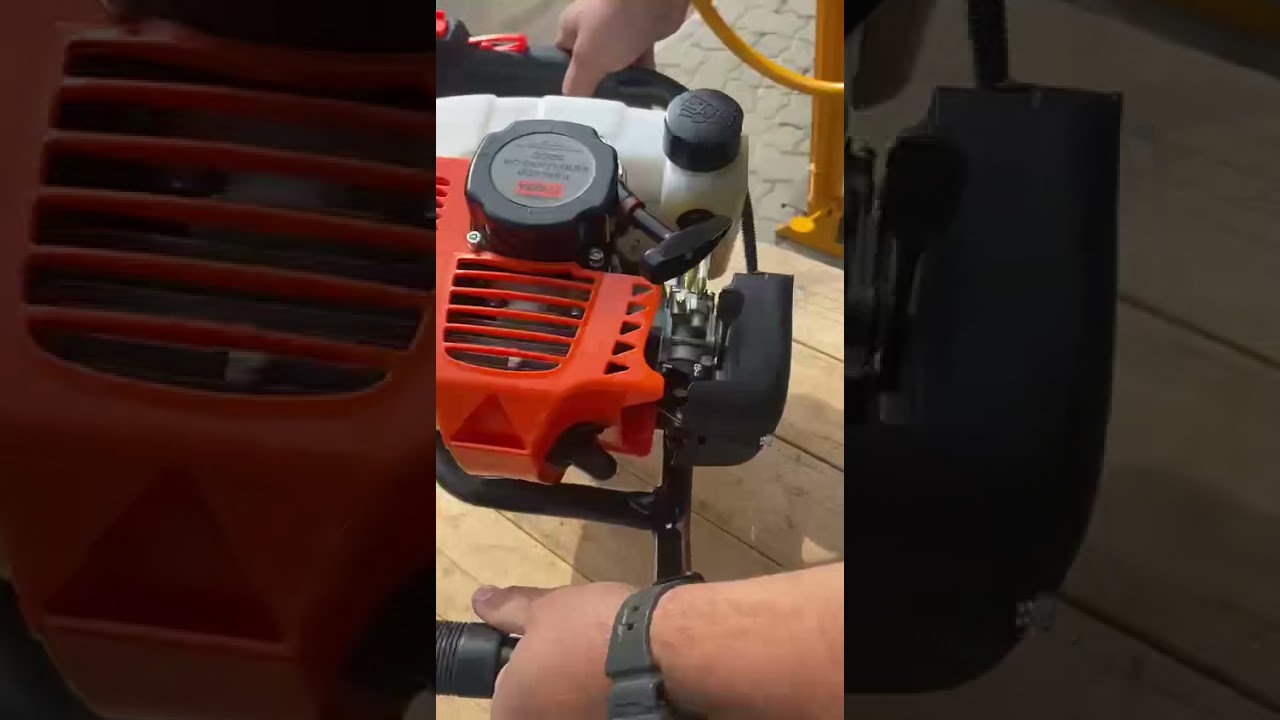Como colocar um perfurador de solo com motor 2 tempos a funcionar pela primeira vez.