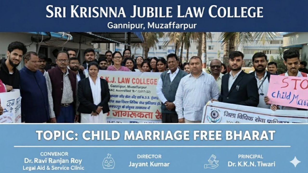 Nukkad Natak On The Theme Of Child Marriage Free Bharat in College campus.