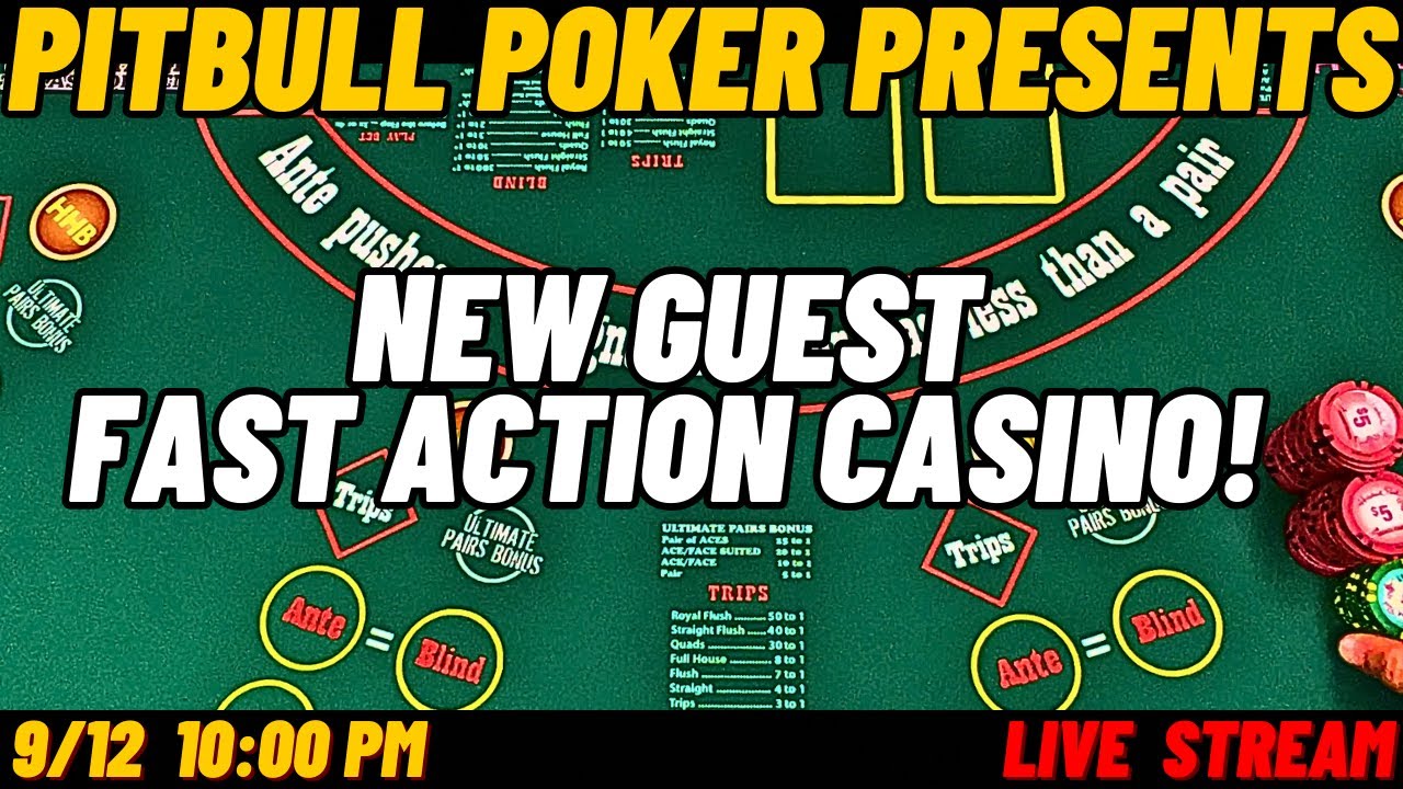 Special Guest Fast Action Casino Playing Wild Card Stud