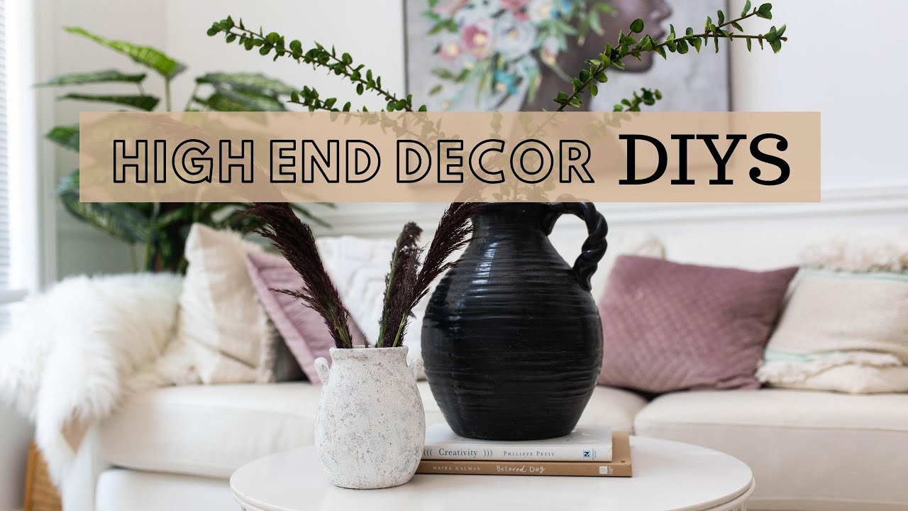 High End Home Decor DIY | Restoration Hardware Dupes | Pottery Barn Dupes | DIY Vases