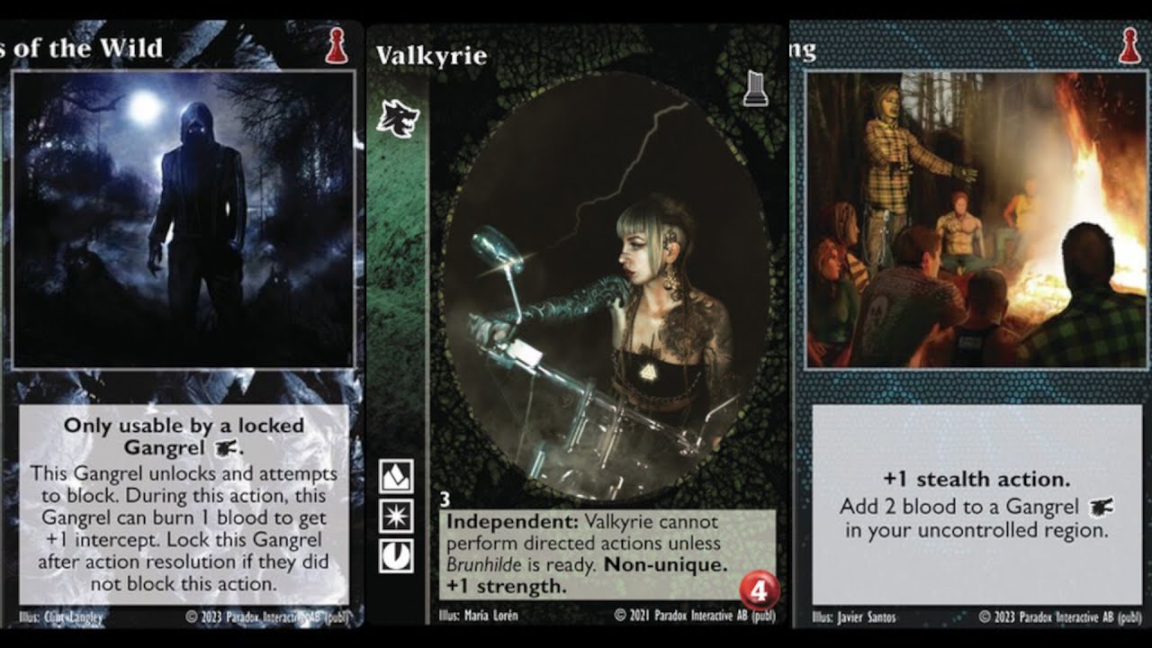 VTES Valkyries mazo con Brunhilde que abusa de Thing para sufragar que presiona delante y defiende
