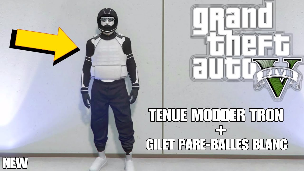 AVOIR UNE TENUE MODDER TRON NOIR ET BLANCHE SUR GTA 5 ONLINE | 1.48 | PS4/XBOX/PC |