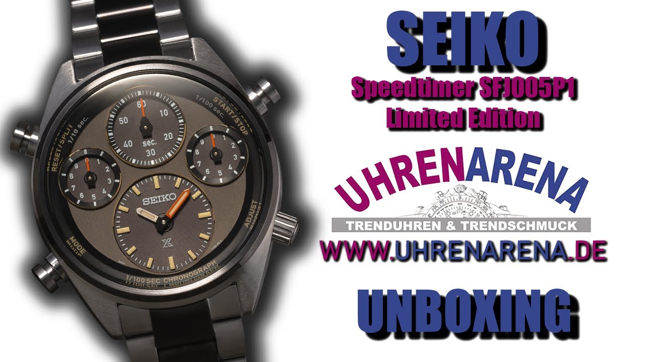 Seiko Prospex Speedtimer SFJ005P1 Chronograph Limited Edition 1/100 Sek | Unboxing | 4K | Uhrenarena