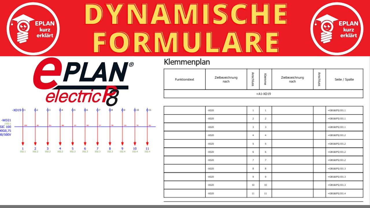 Dynamische Formulare in EPLAN😱. So geht´s 😎