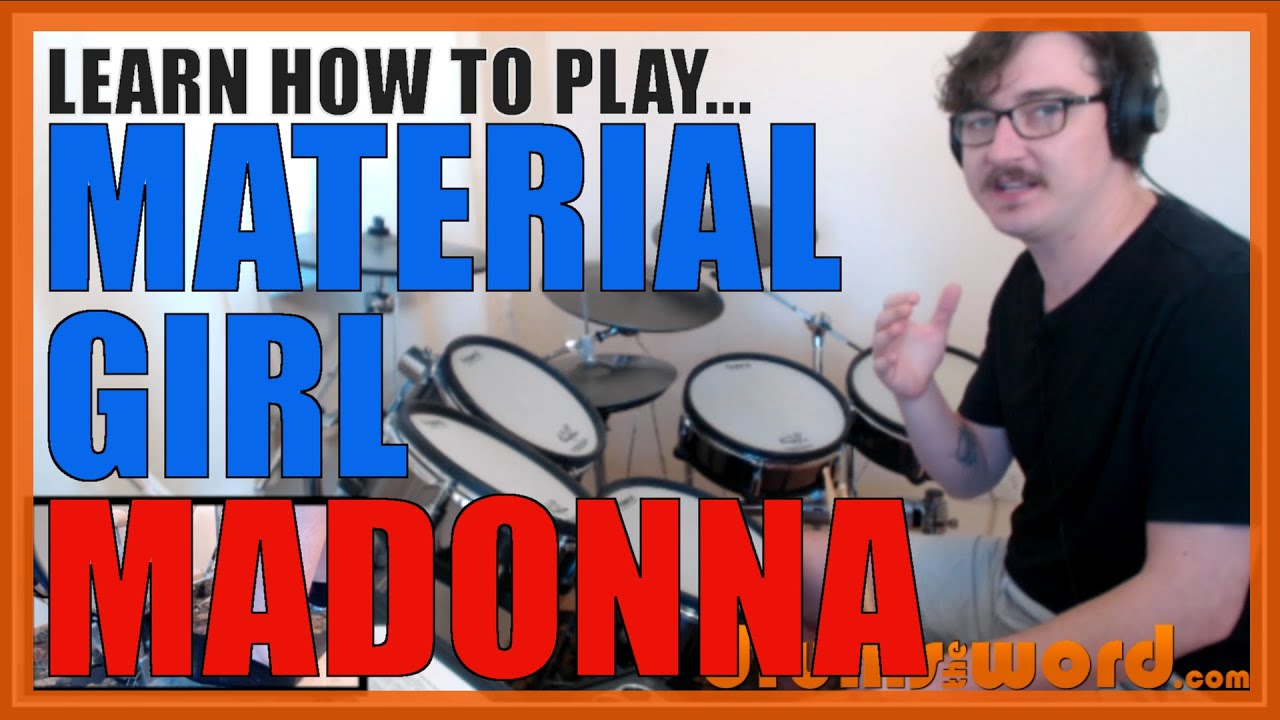 ★ Material Girl (Madonna) ★ Drum Lesson PREVIEW | How To Play Song (Tony Thompson)