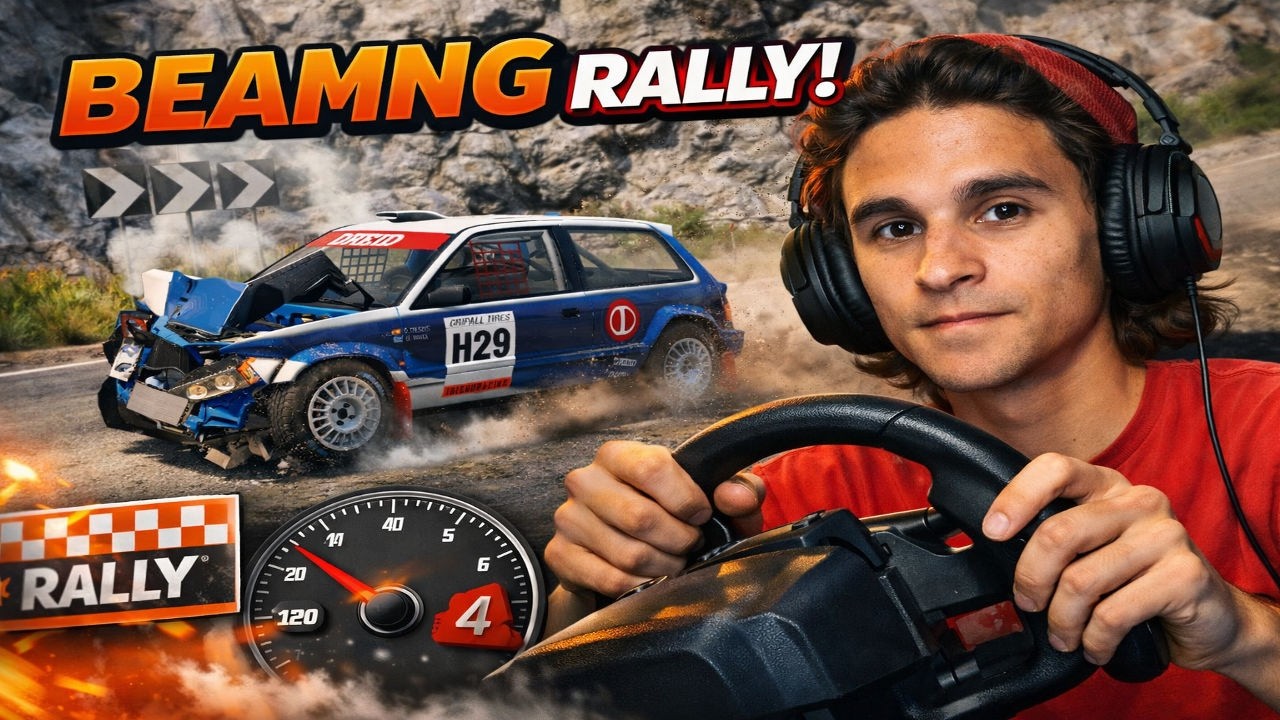 Моя первая игра в BeamNG Rally… Я был совершенно не готов.