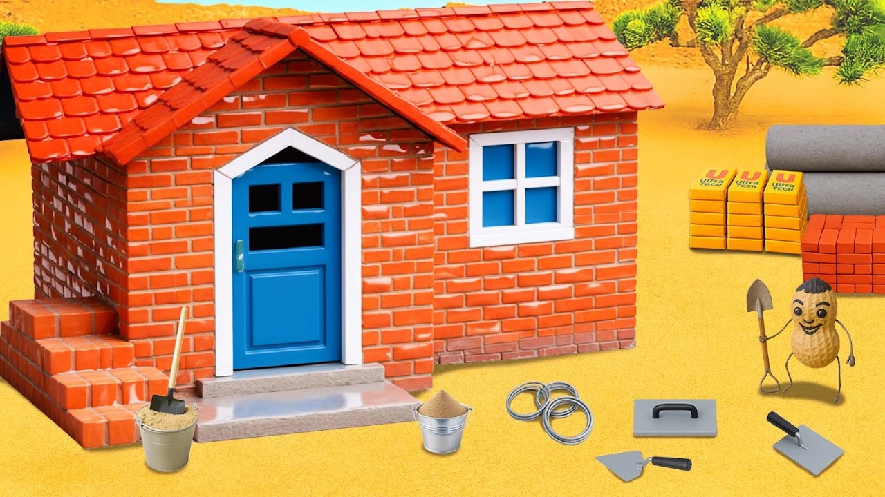 DIY Construction Science Project - Building a Small Brick House