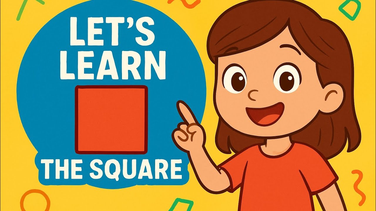 Children's fun learning shapes|Square Shape for Kids | With Ayla🟥