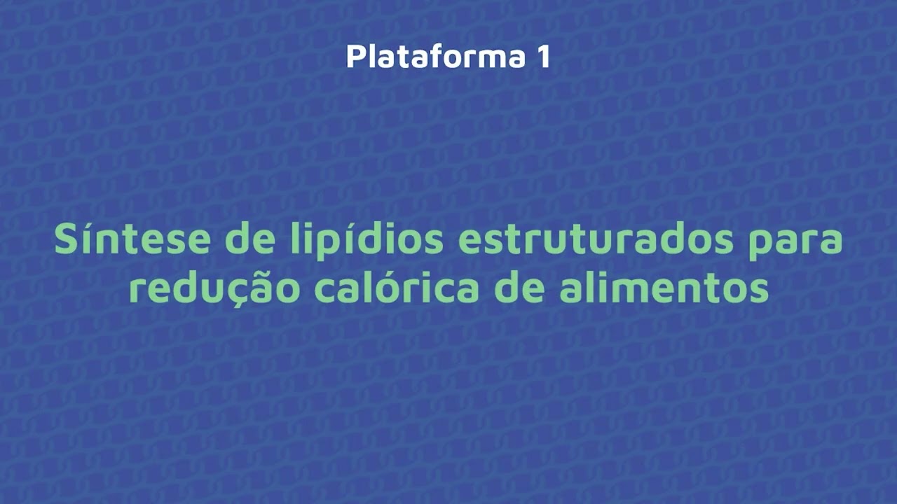 Plataforma 1   Síntese de lipídops estruturados para redução calórica de alimentos   FINAL