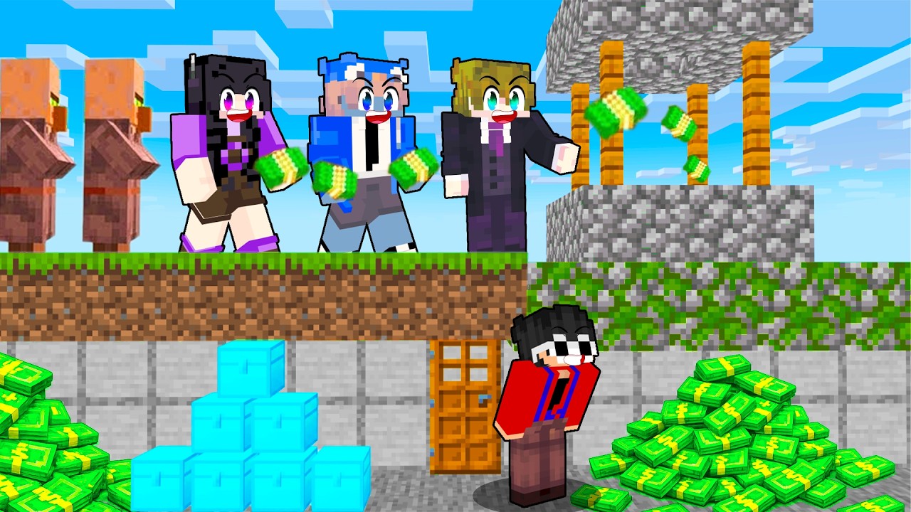 JUNGKurt Build a WISHING WELL to Rob Millionaires in Minecraft!