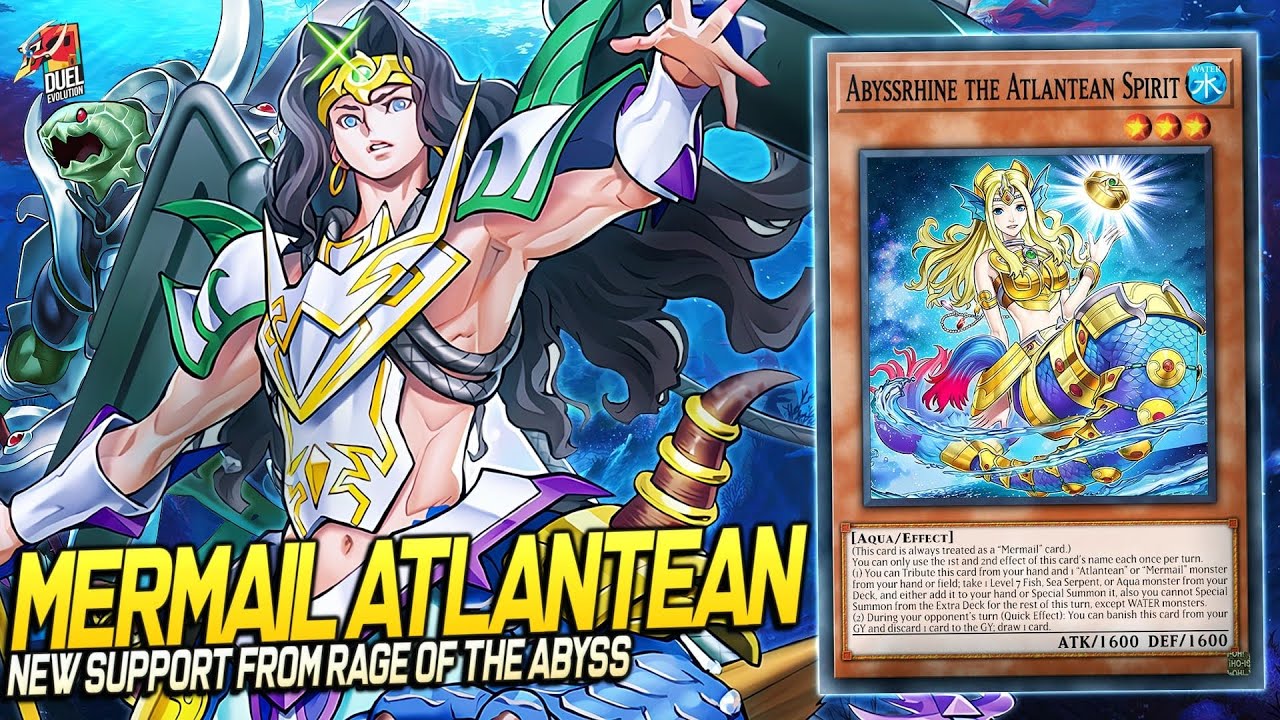 Deck Mermail Atlantean Post Rage of the Abyss| EDOPRO | Replays 🎮 + Decklist ✔️