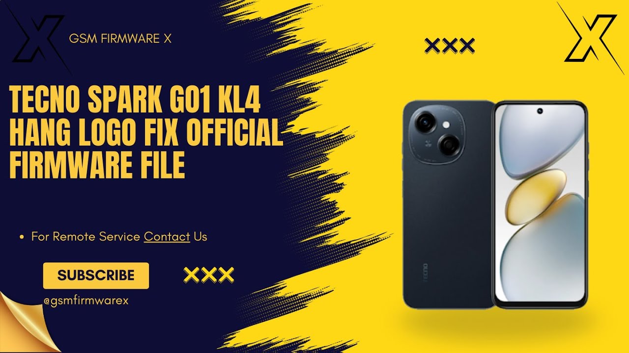 Tecno Spark GO 1 KL4 Hang Logo Fix Official Firmware File #hanglogo #firmware