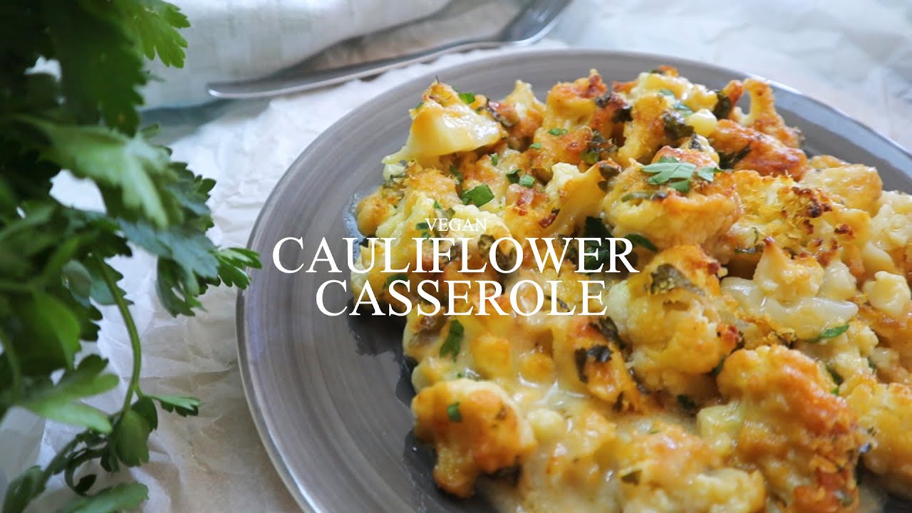Vegan Cauliflower Casserole Recipe | So Garlicy & Cheesy!