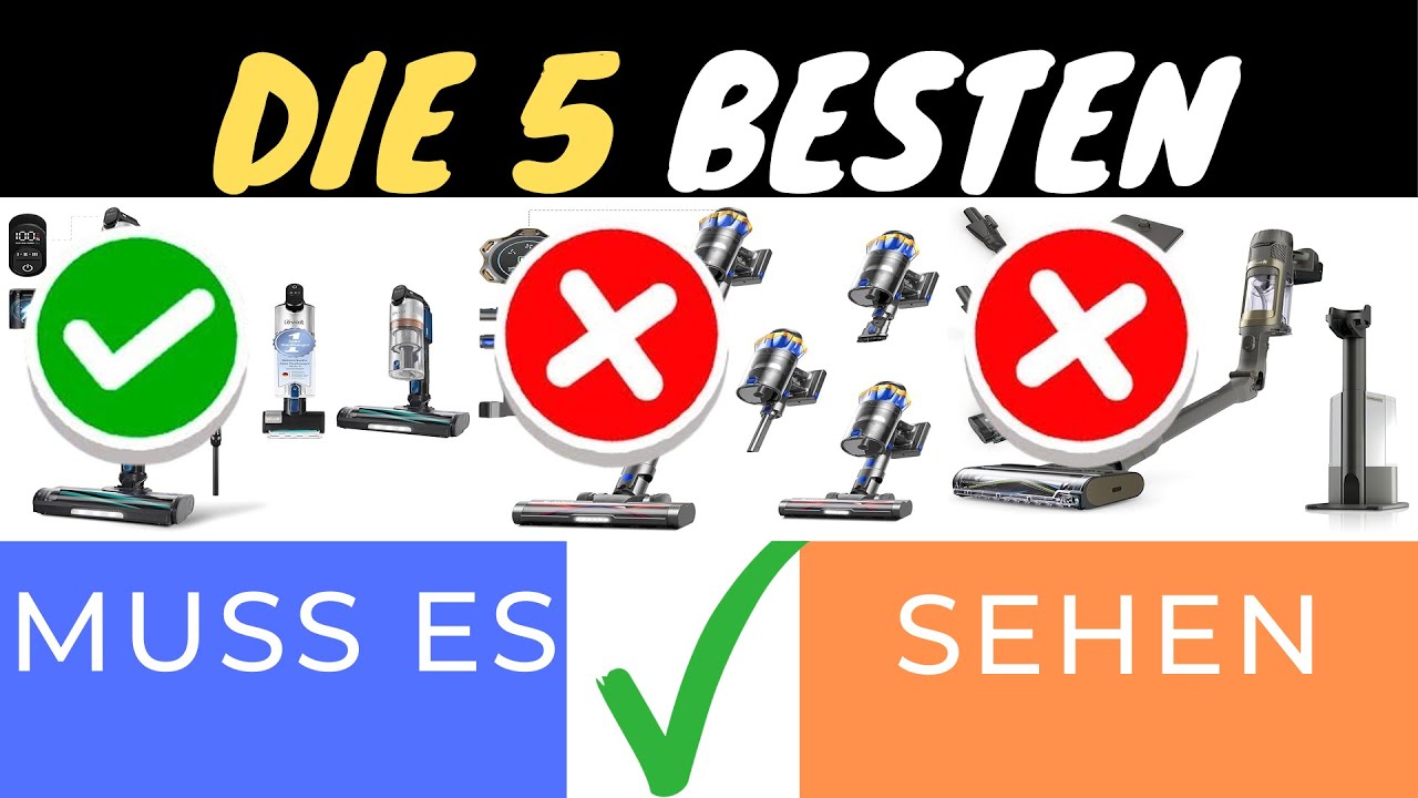 DIE 3 BESTEN AKKU STAUBSAUGER 2025: LEISTUNG, LAUFZEIT & KOMFORT! 🧹✨