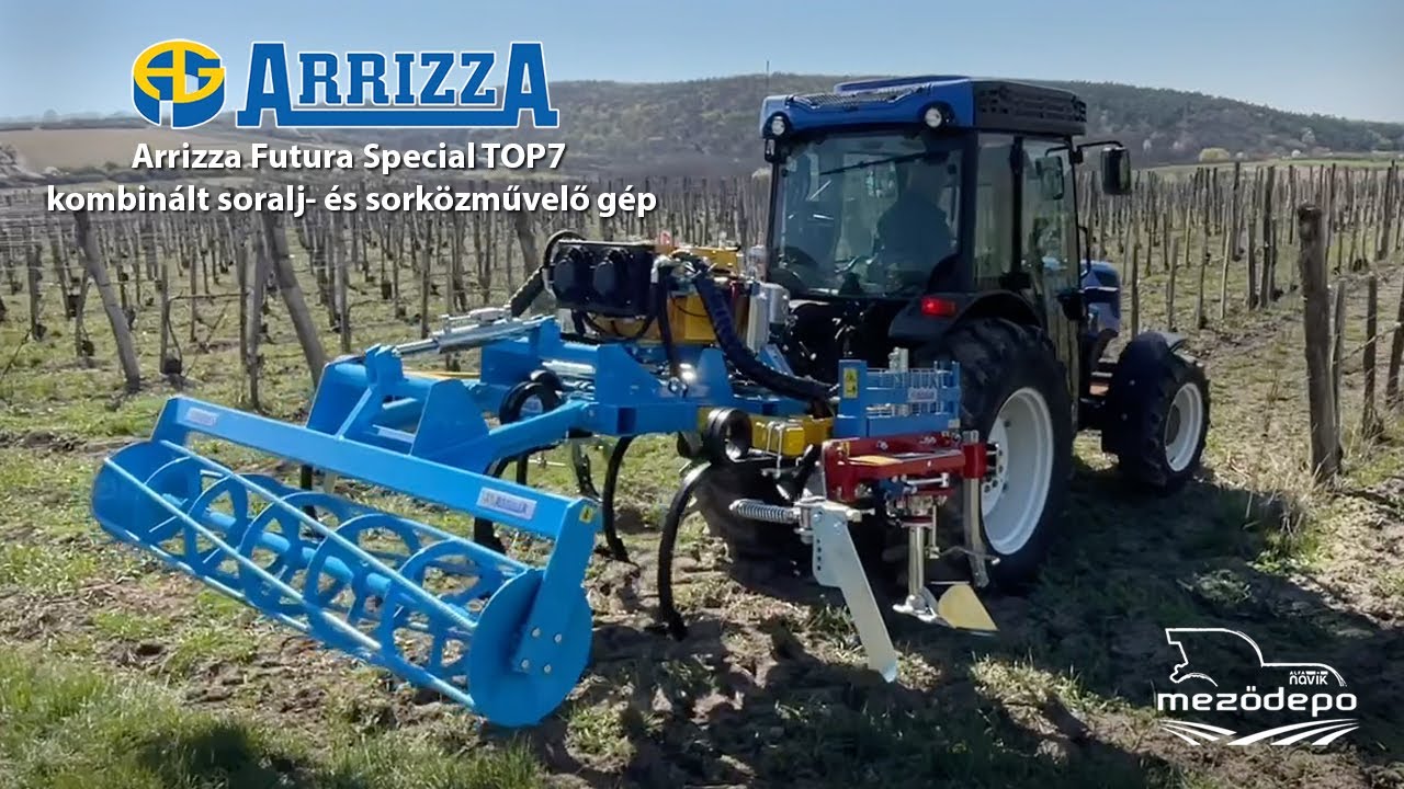 Arrizza Futura Special TOP7 - kombinált soralj  és sorközművelő gép