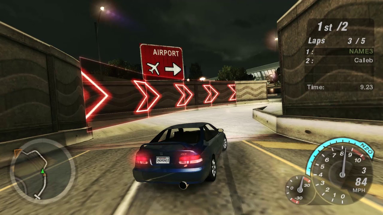 NFS Underground 2 - final race with no handling upgrades
