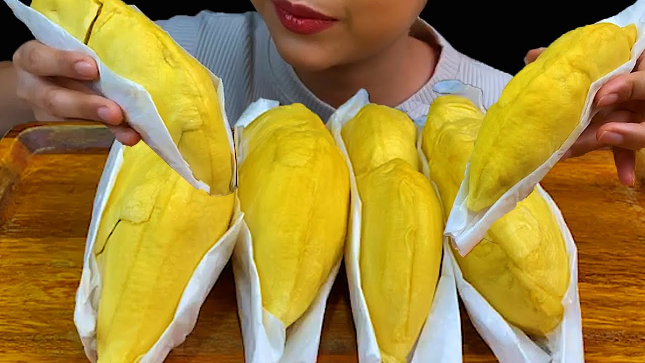 MUKBANG EATING||THAILAND DURIAN ทุเรียนจิ๋ว