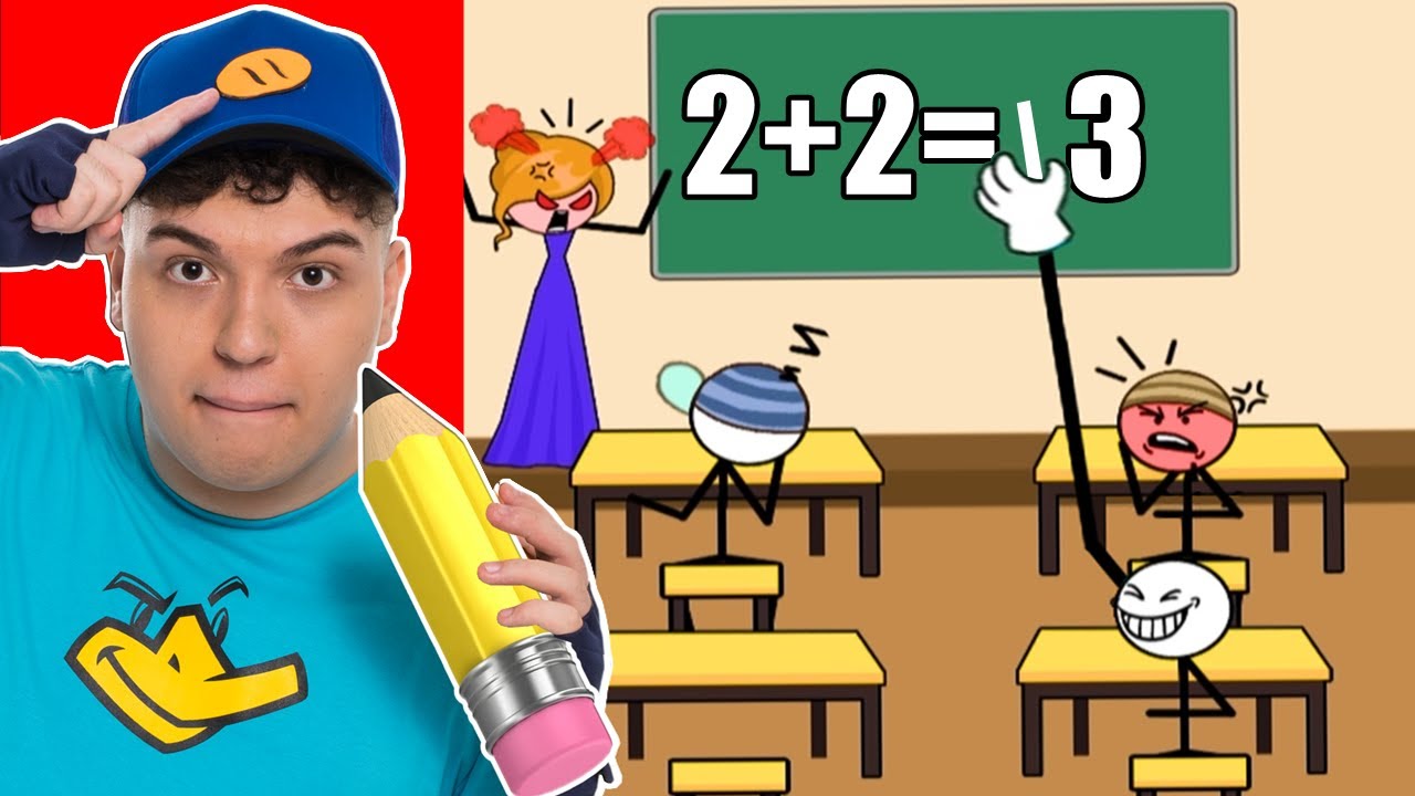 USE O BRAÇO GIGANTE NA ESCOLA MALUCA DO STICKMAN!! (Thief Puzzle)
