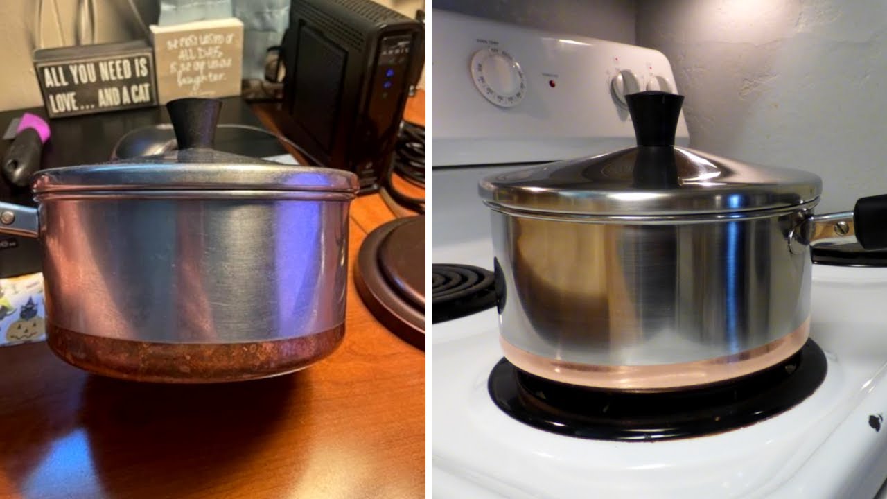 Revere Ware Copper Saucepan Restoration | Revere Ware Pre-1968