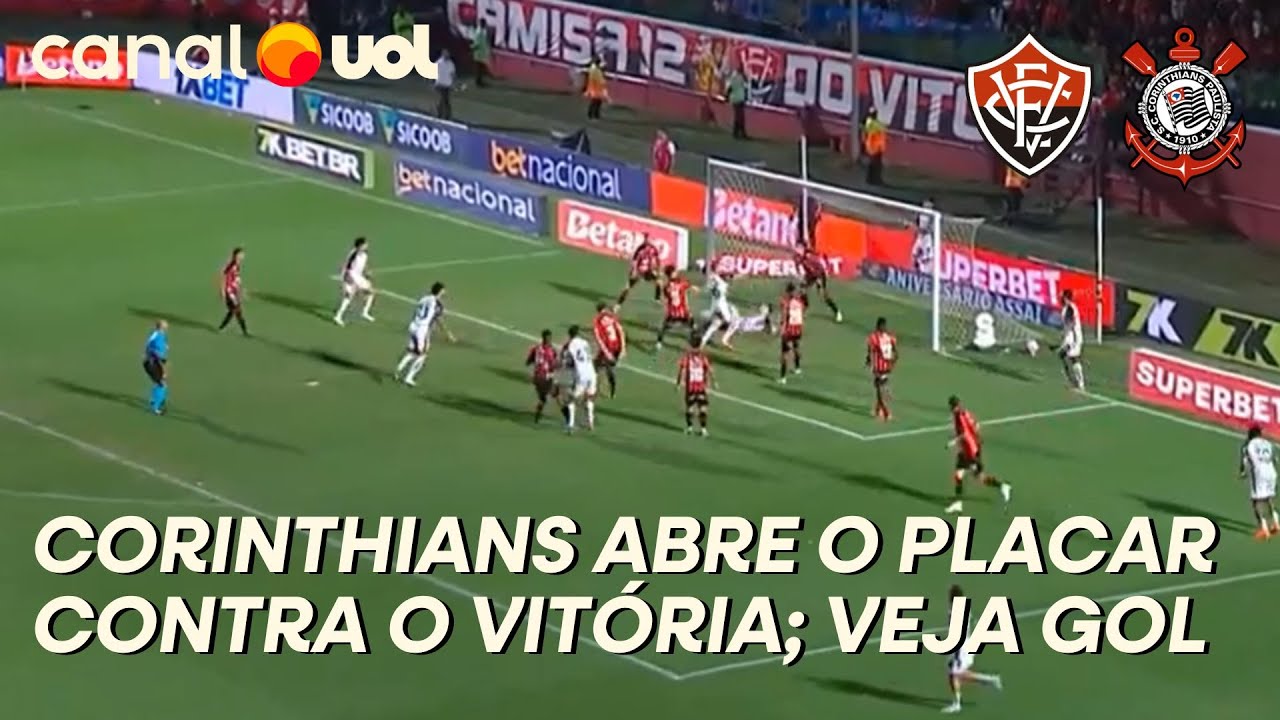 CORINTHIANS MARCA CONTRA O VIT&Oacute;RIA NO FINALZINHO; VEJA O GOL DE CHARLES