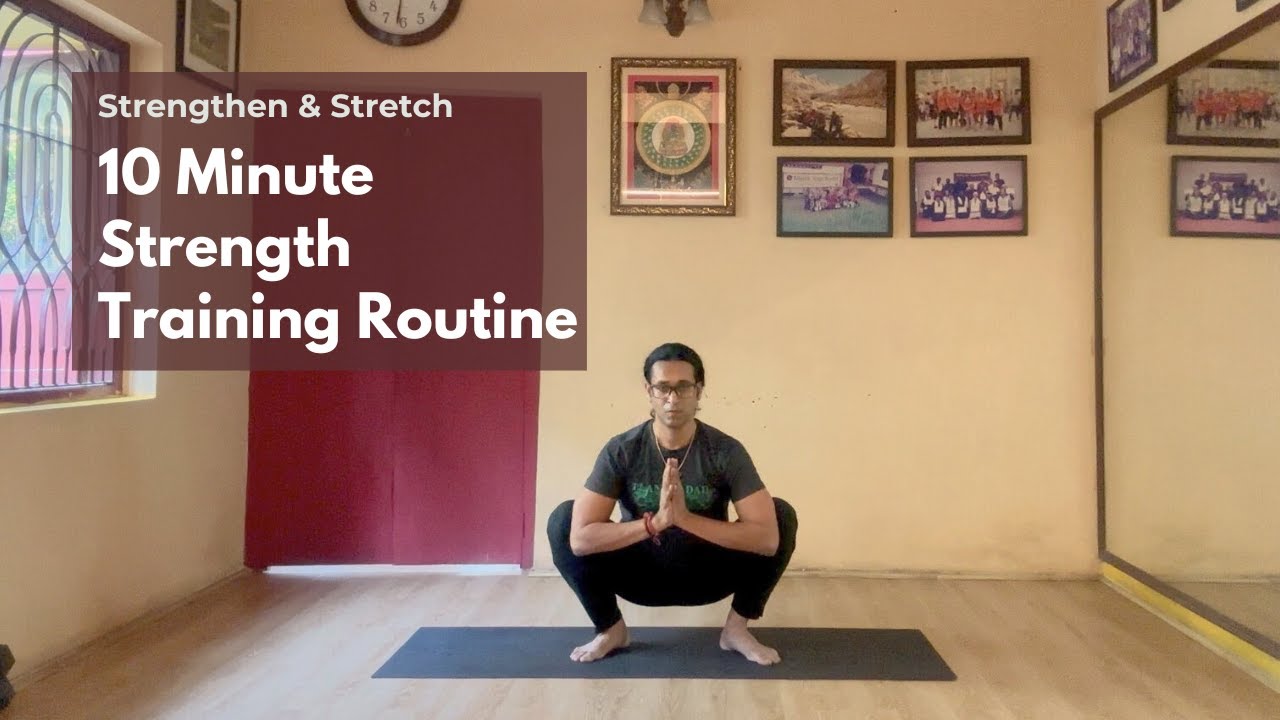 10 Minute Full Body Workout | Squats, Push-Ups & Planks