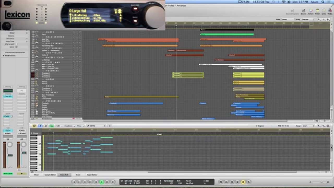 Lexicon PCM 92 Reverb Hardware Mockup Demo
