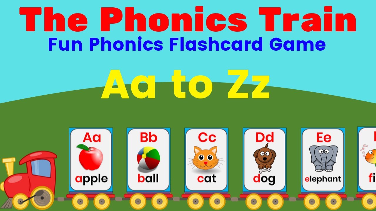 The Phonics Train | English Phonics Flashcard Game | 'What's Missing?' Game