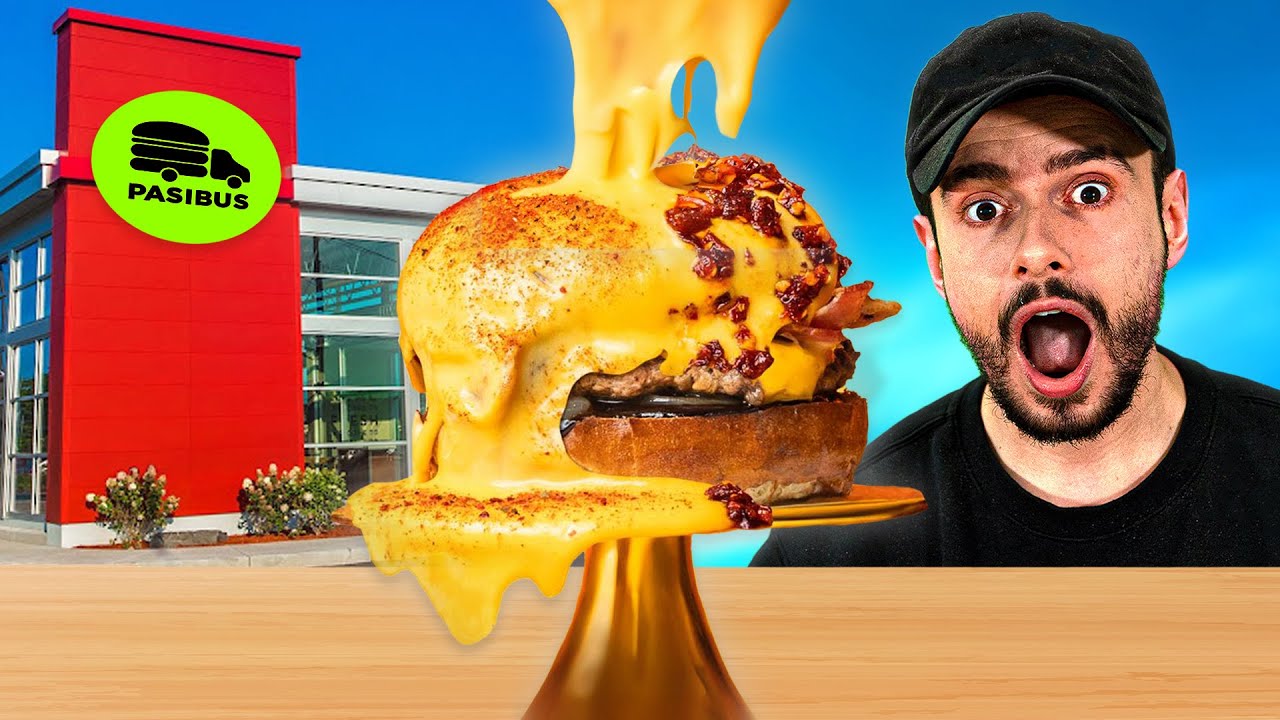 Zjedliśmy VIRALOWEGO BURGERA z TIKTOKA (BURGER CHEESE LAVA PASIBUS)