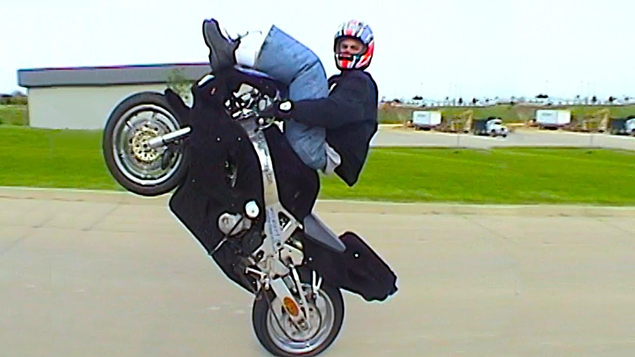 Stunt Riders Film for Movie - Small Crowd Forms