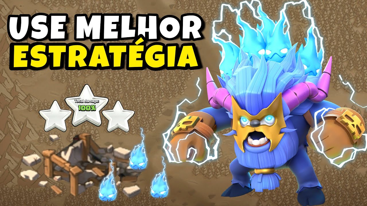 ROUBADO! A MELHOR ESTRATÉGIA COM SUPER YETI | Clash Of Clans