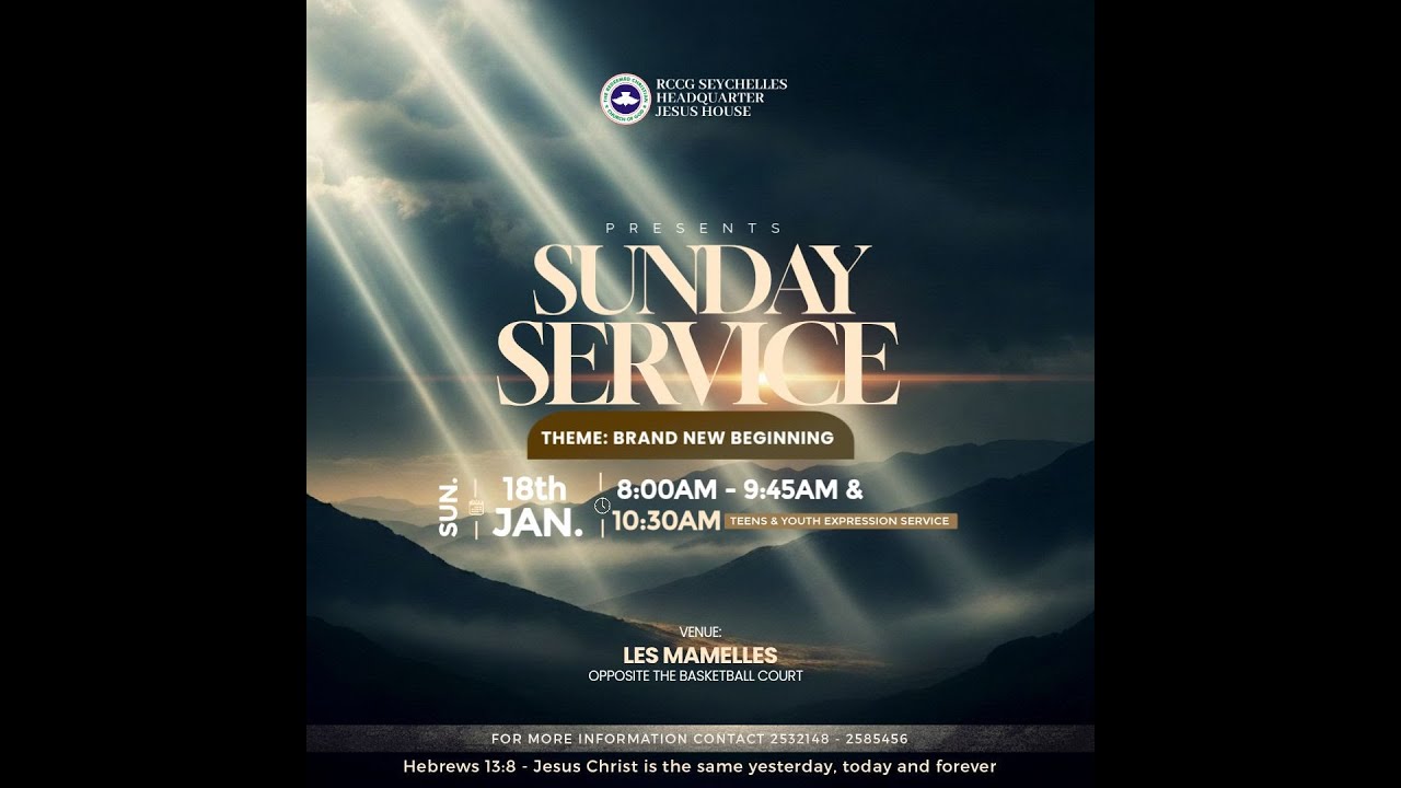 SUNDAY SERVICE | FIRST SERVICE | BRAND NEW BEGINNING | 18.01.2026