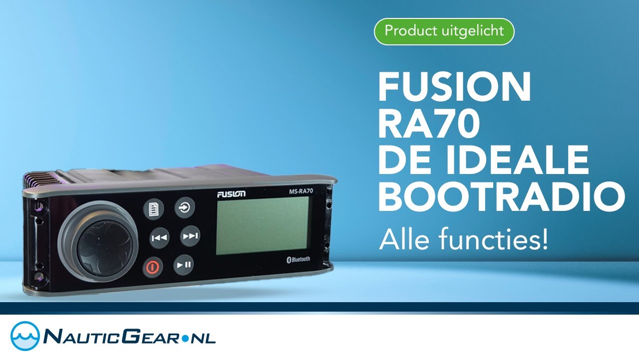 Fusion Marine RA-70 de ideale boot radio!