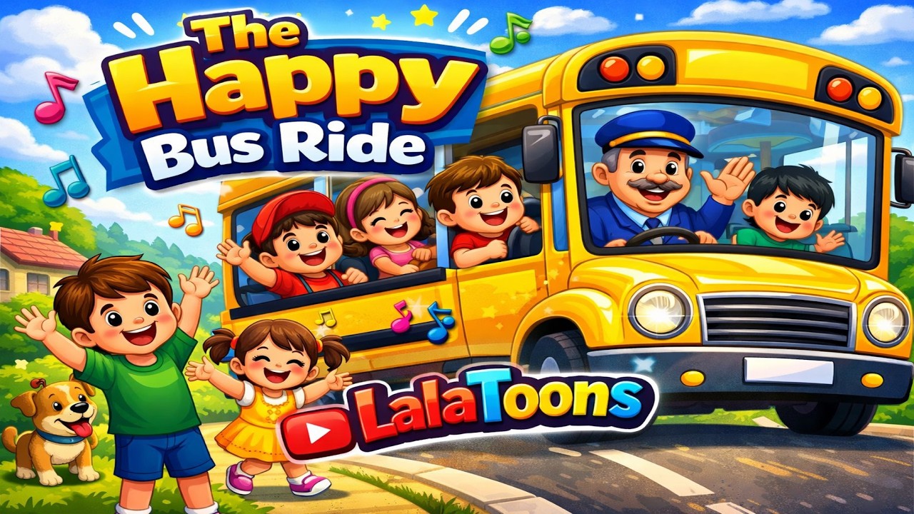 The Happy Bus Ride” | @LalaToons | Nursery Rhymes & Kids Songs
