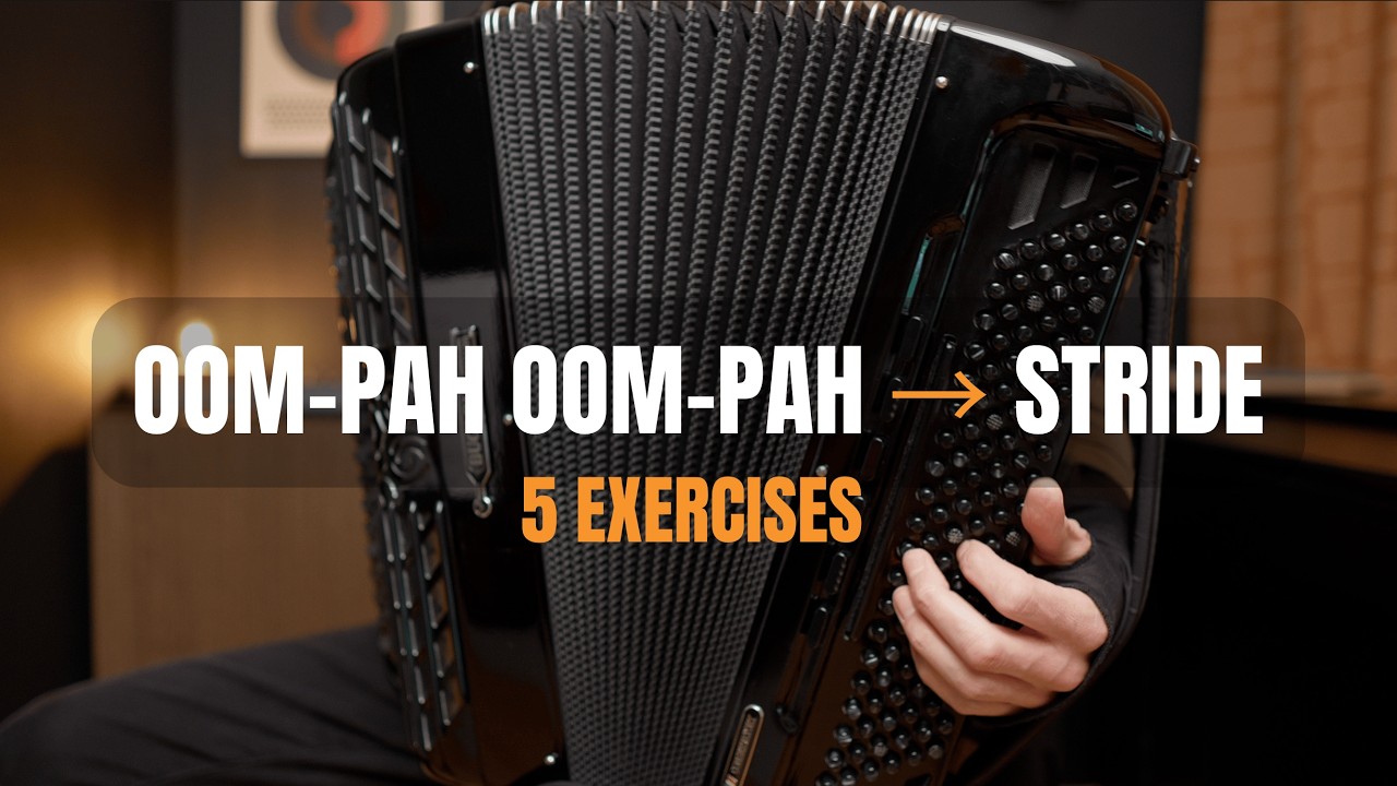 From Oom-Pah Oom-Pah to Stride - 5 Accordion Exercises on There Will Never Be Another You (Free PDF)