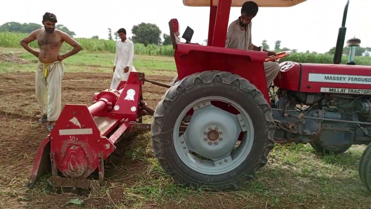 Massey Ferguson 240 Tractor 2015 model ki 42 cutter rotavator par performance 🚜🚜
