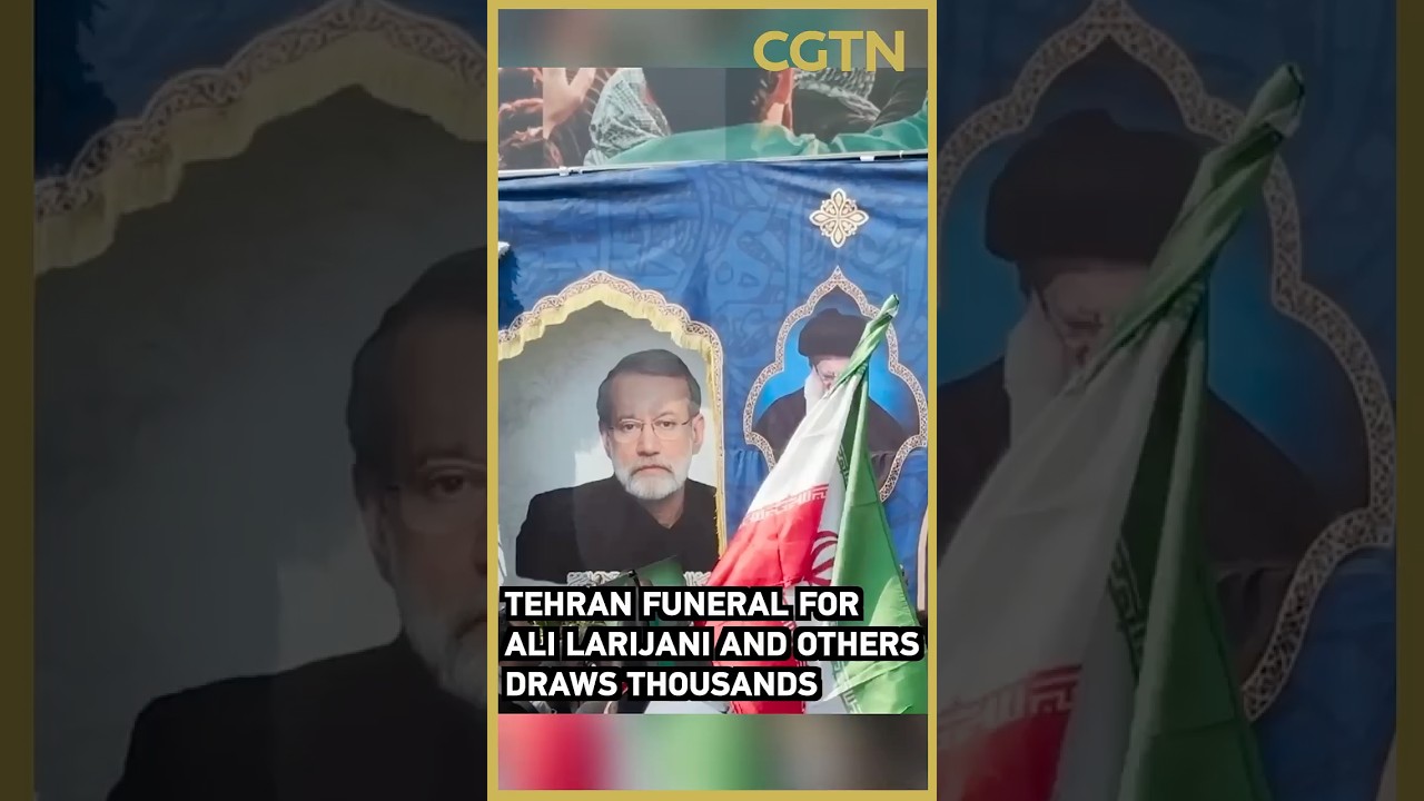 Tehran funeral for Ali Larijani and others draws thousands