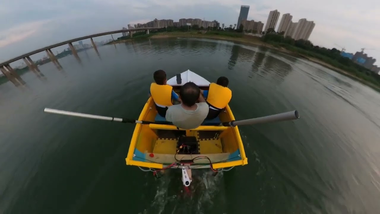 Boating Fun Homemade Mini Electric Boat Twin Motor Power
