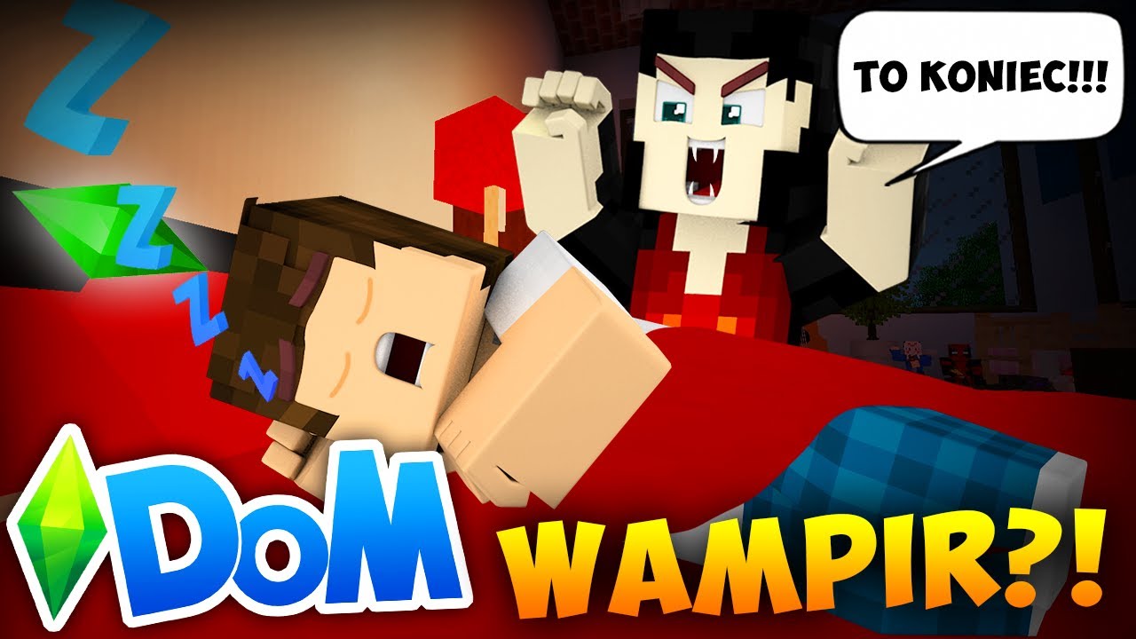 🎃🧛&zwj;♂️ MINECRAFT DOM #13 - UGRYZŁ MNIE WAMPIR?! *umarłem?!* | SIMSCRAFT [S2]