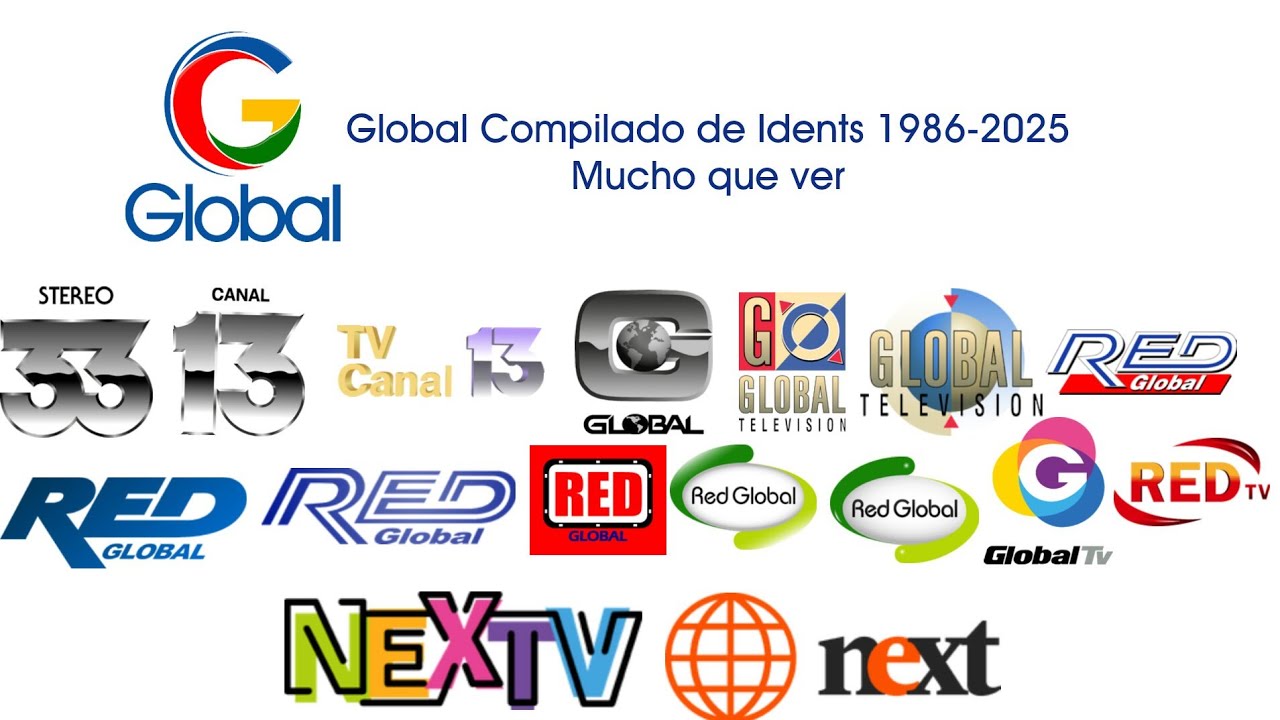 Global Televisión Compilado de Idents 1986-2025 - Mucho que ver